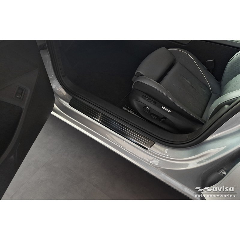 Zwart RVS Instaplijsten passend voor Volkswagen Passat Variant (CJ5) incl. R-Line & Hybrid 2024- - '