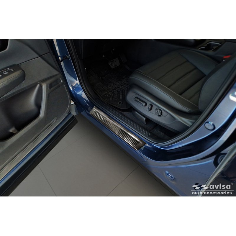 Zwart RVS Instaplijsten passend voor Honda CR-V VI (RS_) 2023- - 'Lines' - 4-delig