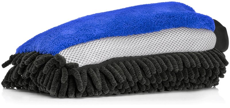 Nuke Guys 3 Way Wonder Microvezel Washandschoen Blauw