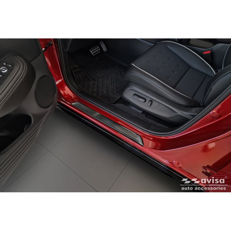 Zwart RVS Instaplijsten passend voor Honda ZR-V (RZ4) 2023- - 'Lines' - 4-delig