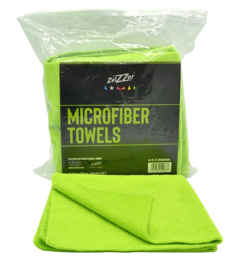 ZviZZer Microvezel doek Groen - 40x40cm - 10 stuks