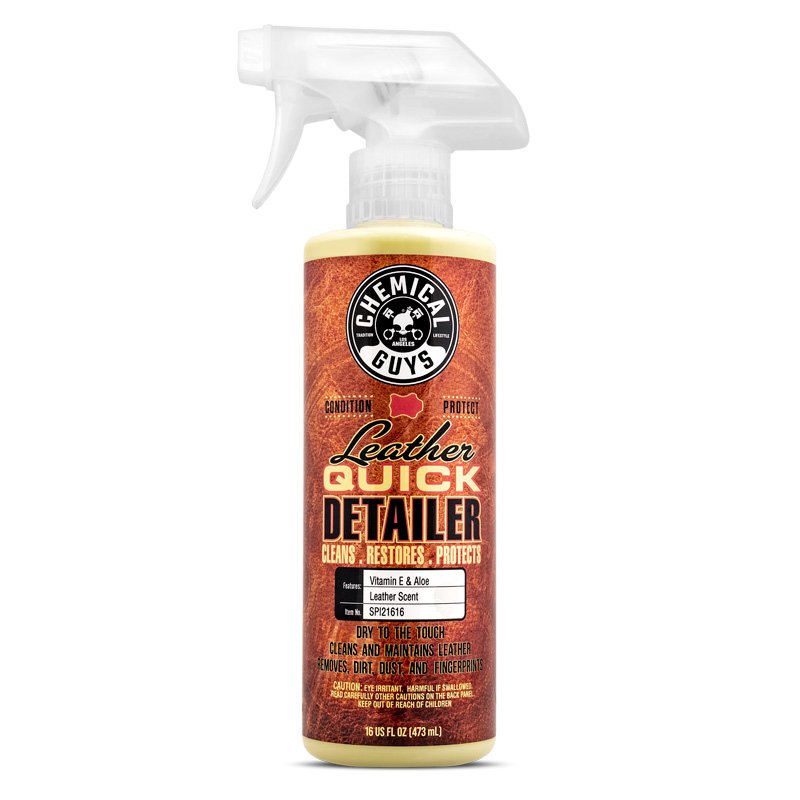 Chemical Guys Leather Quick Detailer Matte Finish Leather Care Spray (473ml)
