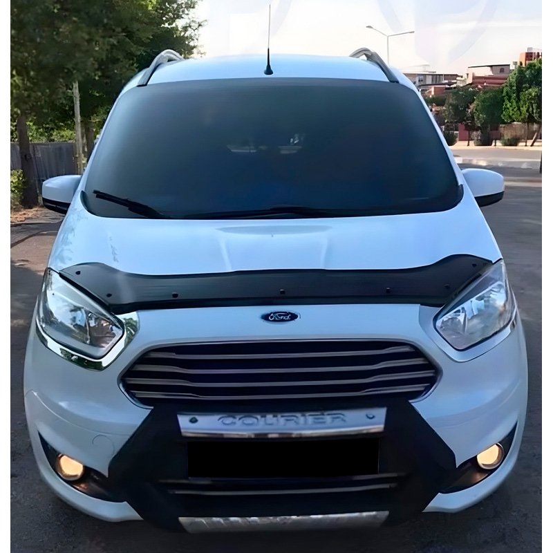 Oneway Motorkapbeschermer (steenslagcover) Ford Transit Connect 2013-2018 - Glanzend zwart